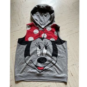Minnie Mouse Cut Off Hoodie